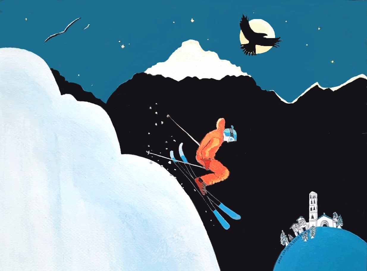 Ski! Tuc Blanc de nit. Pirineos.